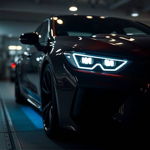 A car with custom LED lighting installed, enhancing its visibility and adding a unique, modern look.
